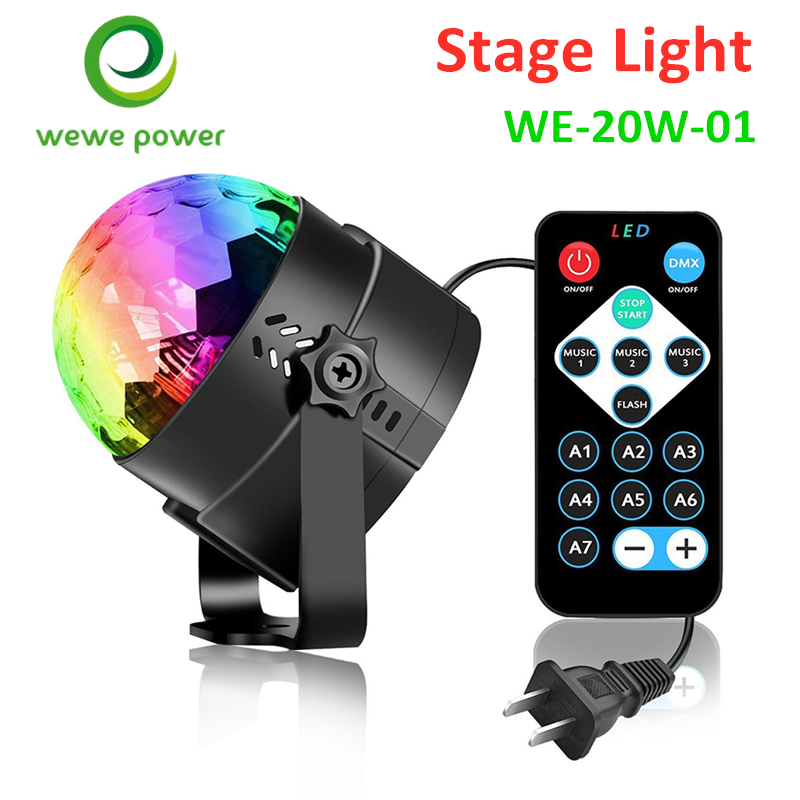 sound led stage lights RGB color