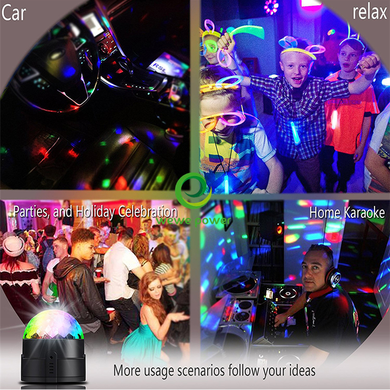 stage lights RGB color 3w sound