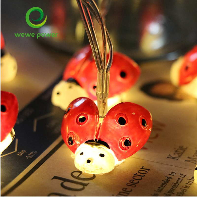 solar led outdoor ladybug lights