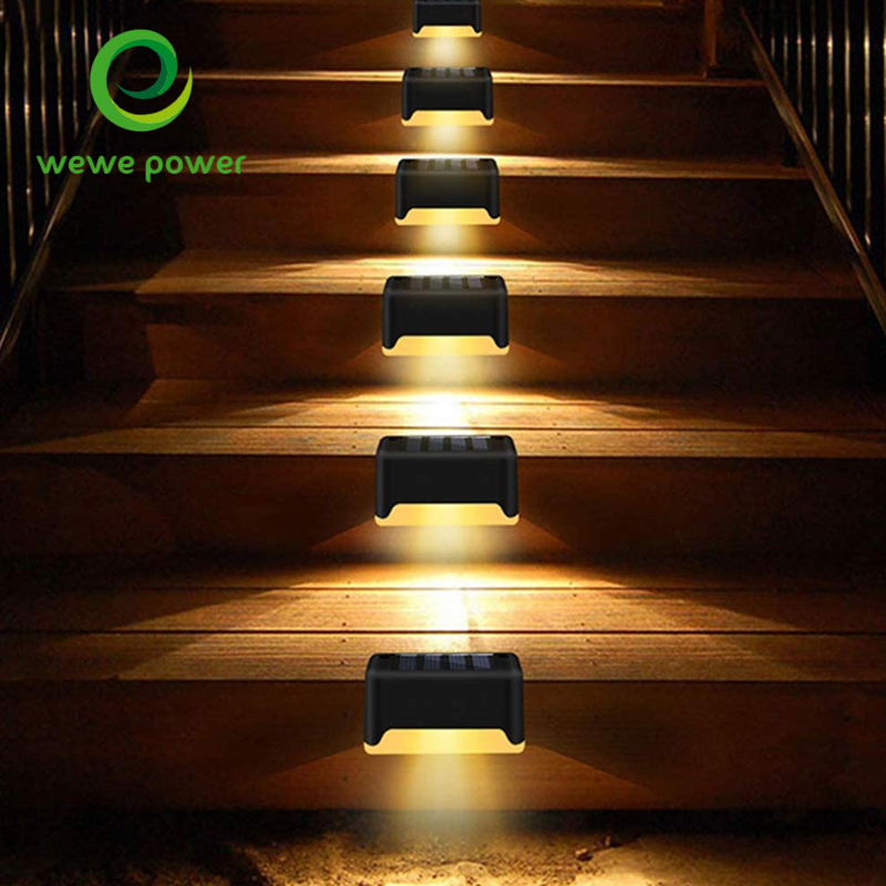 led waterproof step garden solar path stair lights