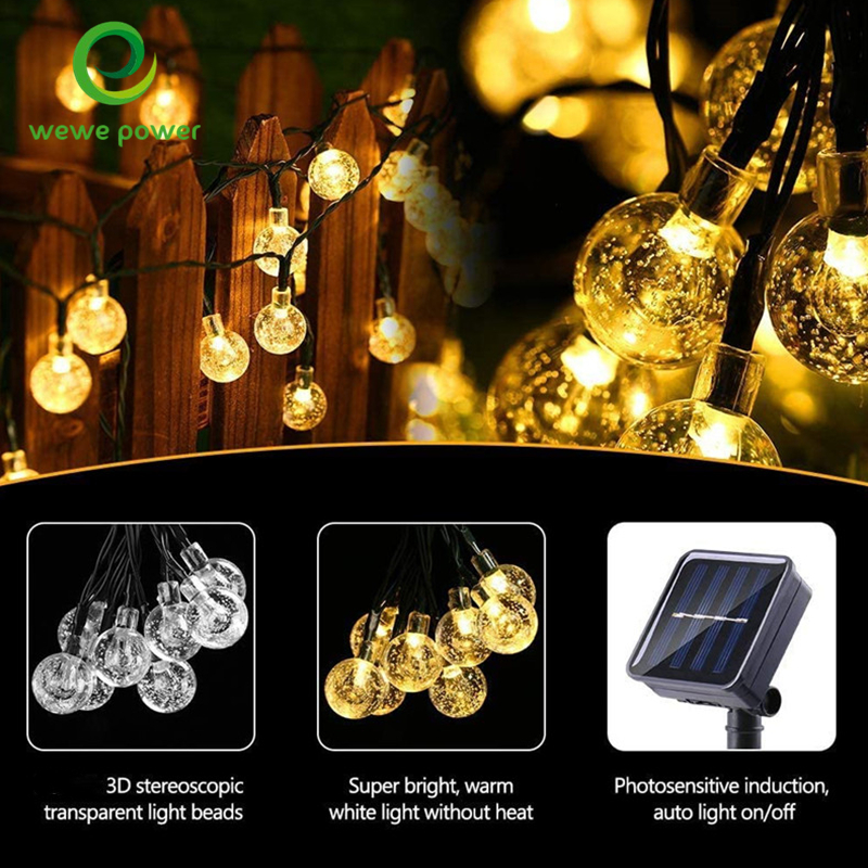 solar power led ourtdoor string light