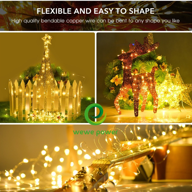 christmas solar led string lights
