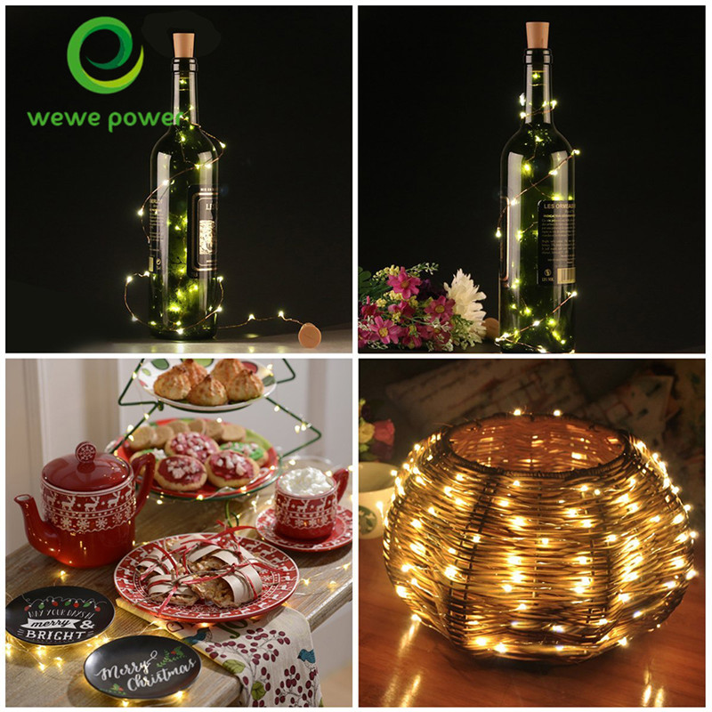 Solar Wine Bottle Garland Lighting