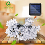 solar Cherry blossoms Flower Led Solar String Light for Garden Decoration Home